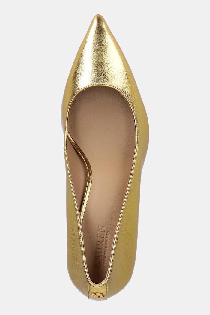 Кожени обувки с тънък ток Lauren Ralph Lauren Lanette Lauren Ralph Lauren 802978205001.710 злато