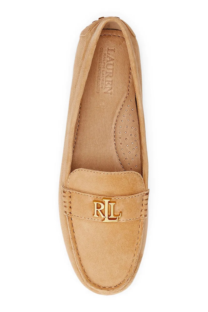 Boty Semišové mokasíny Lauren Ralph Lauren Barnsbury 802821629026.101 béžová