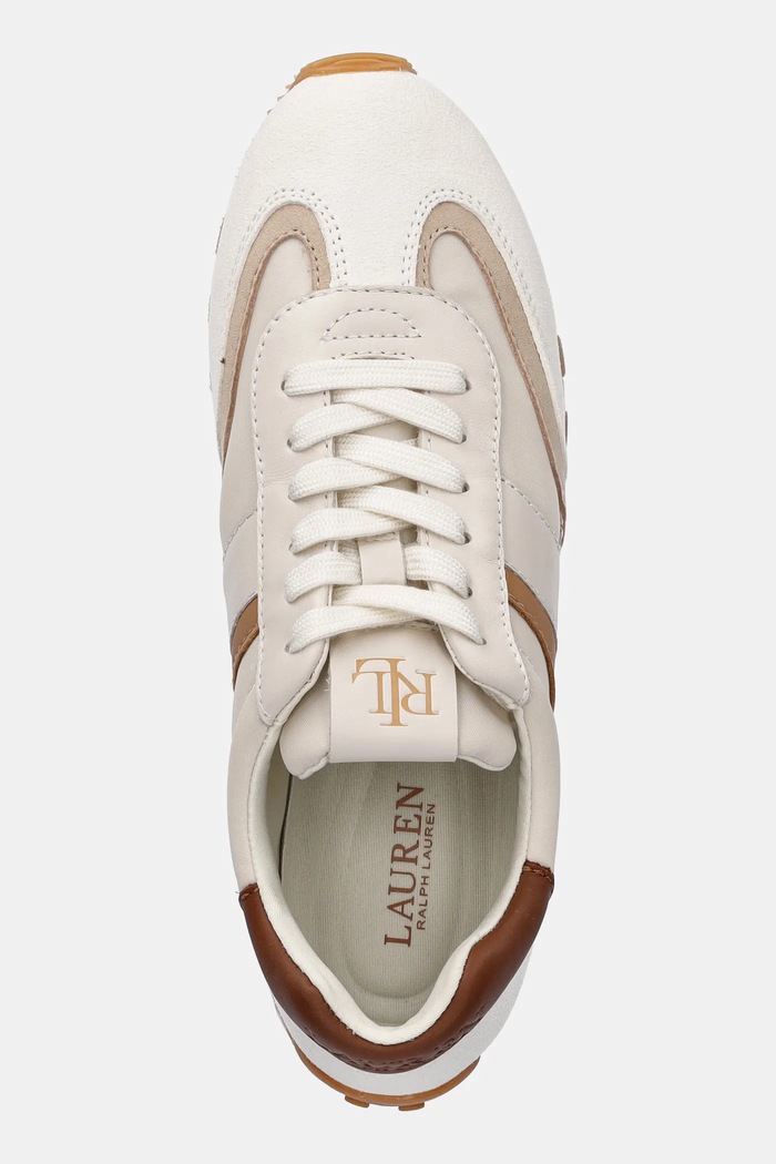 Sneakers boty Lauren Ralph Lauren Dani béžová 802943462002.100
