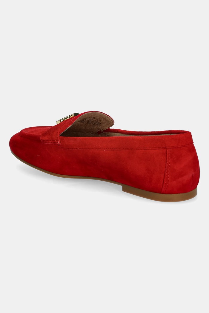 Obuwie Lauren Ralph Lauren mokasyny damskie zamszowe Averi III 802946809006.600 czerwony