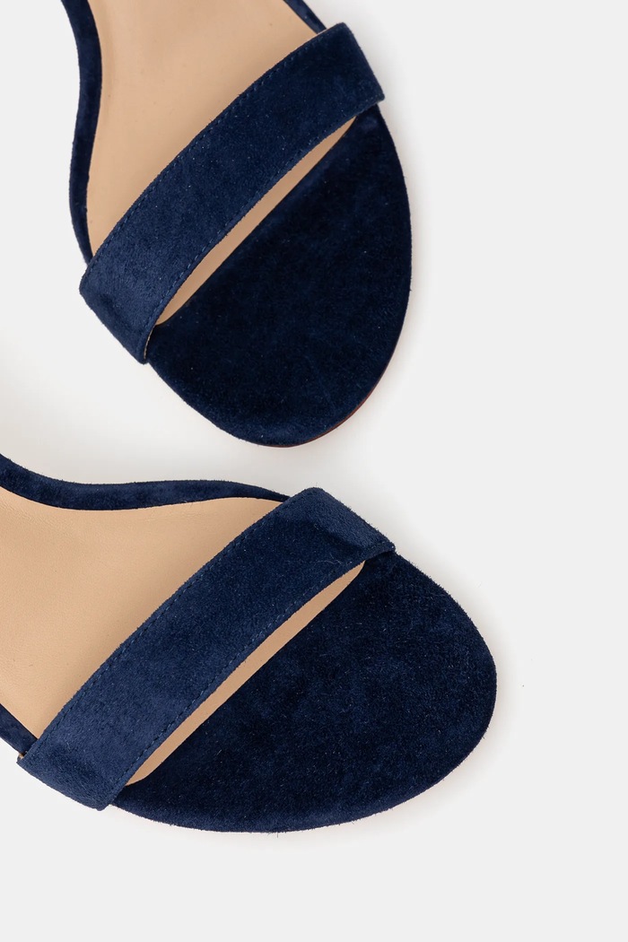 Lauren Ralph Lauren sandały zamszowe Allie Mid granatowy 802959175002.410