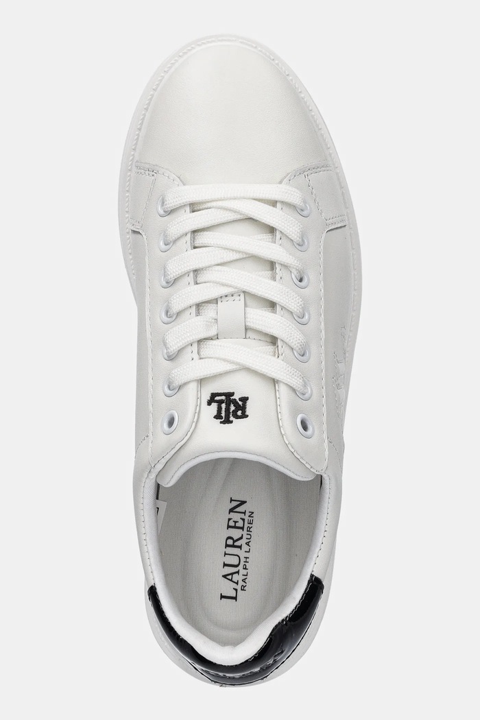 Кожени маратонки Lauren Ralph Lauren Ainsley бял 802959226001.100