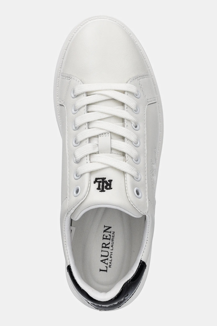 Кожени маратонки Lauren Ralph Lauren Ainsley бял 802959226001.100