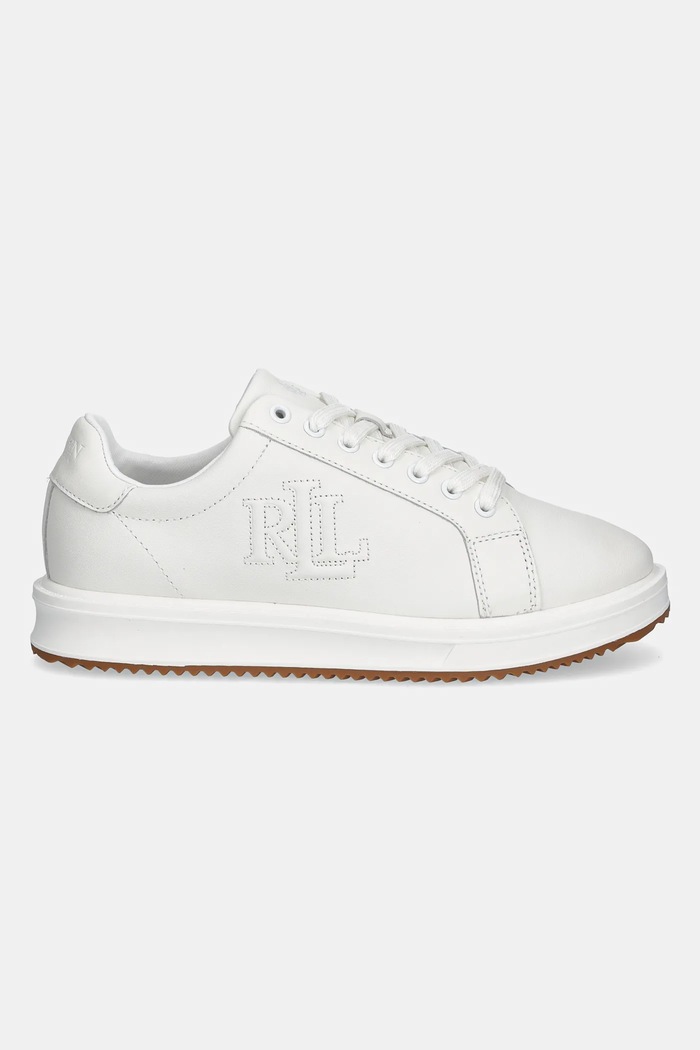 Kožené tenisky Lauren Ralph Lauren Ainsley 802959228001.100 biela SS26