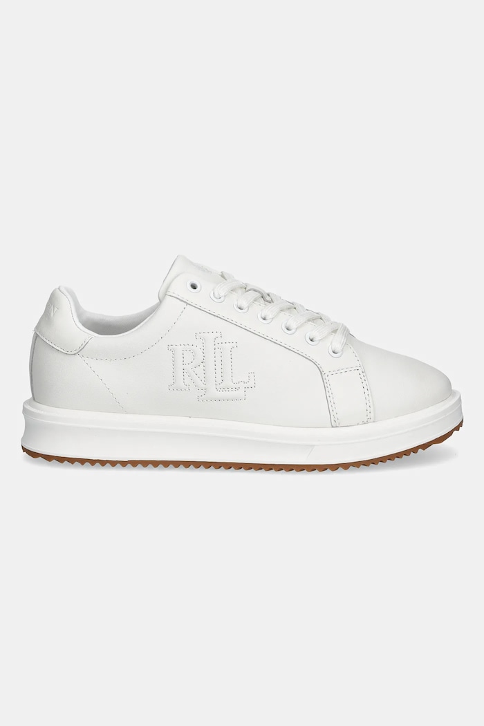 Kožené tenisky Lauren Ralph Lauren Ainsley 802959228001.100 biela SS26