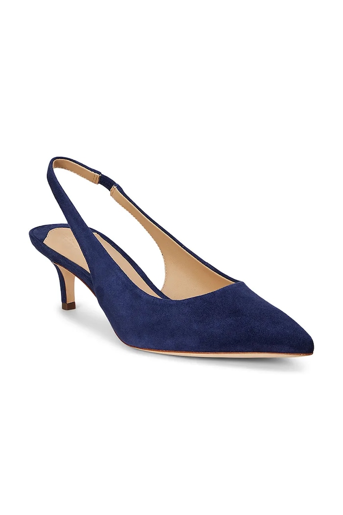 Semišové lodičky Lauren Ralph Lauren Lolah II 802959263001.410 tmavomodrá SS26