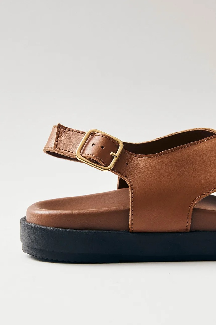 Kožené sandály Alohas Nico S100621.04 hnědá SS25