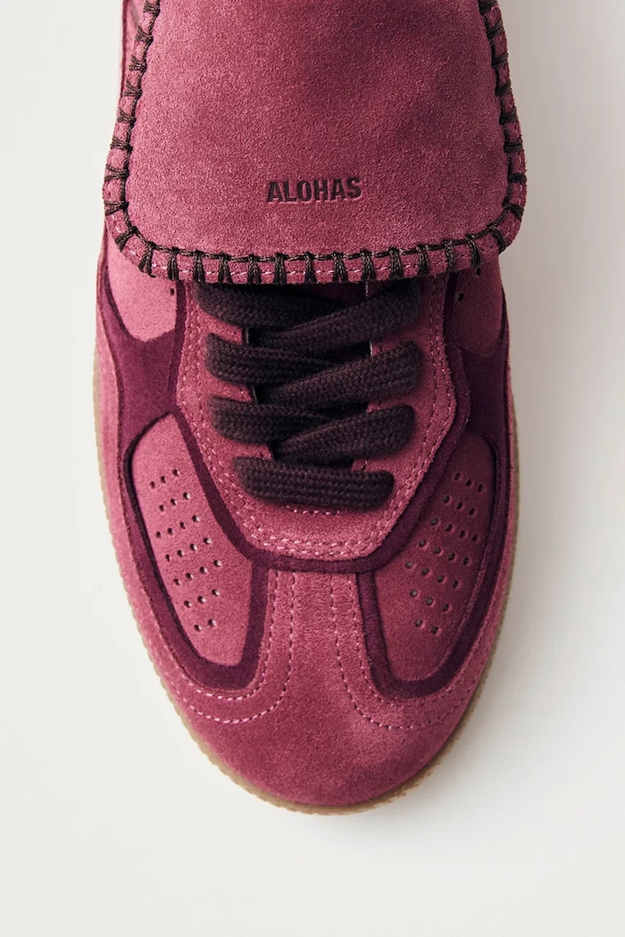 Scarpe Alohas sneakers in camoscio Tb.490 S100917.01 rosa