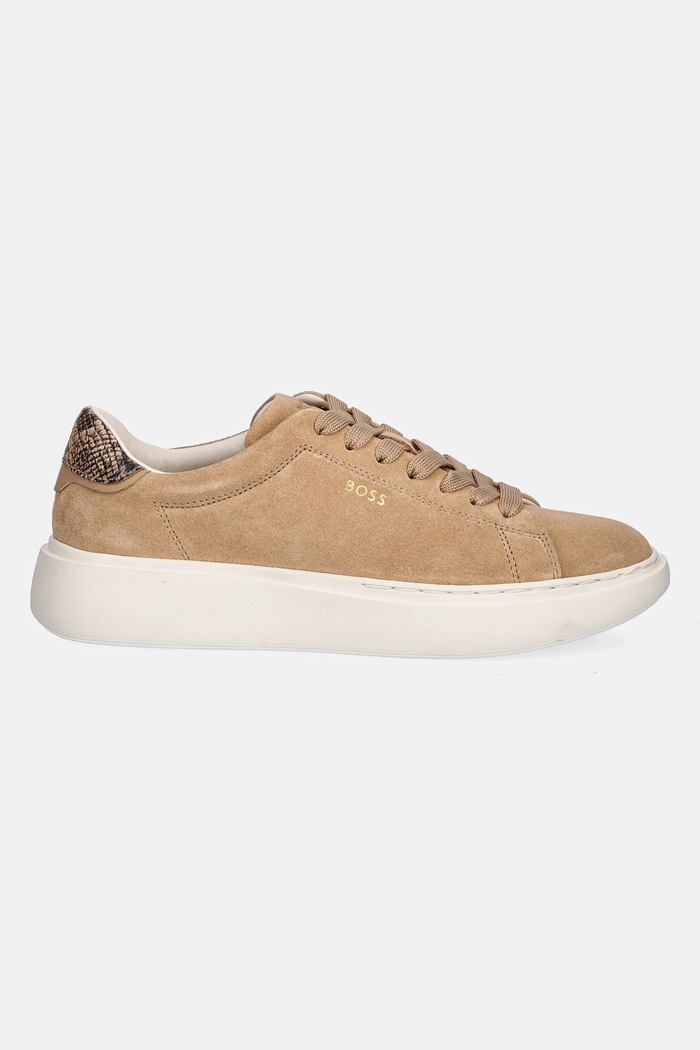 Semišové tenisky BOSS Amber 50536263.260 béžová SS25