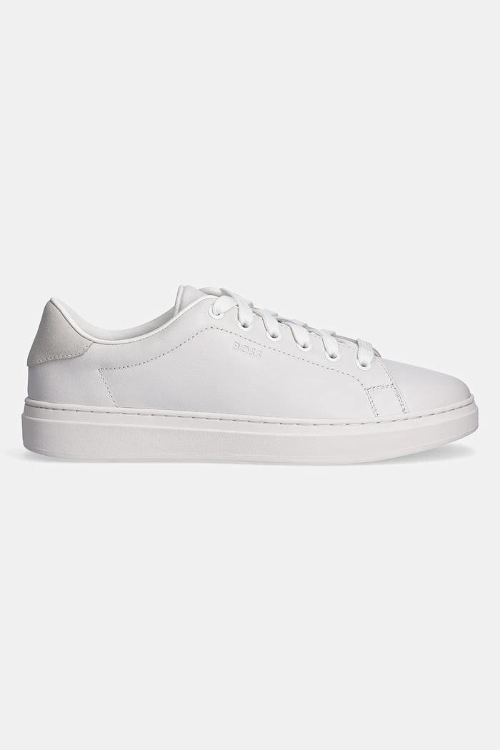 BOSS sneakersy skórzane Kieran 50536393.100 biały SS25