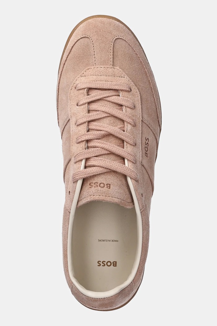 BOSS sneakers din piele intoarsă Brenta roz 50536645.689