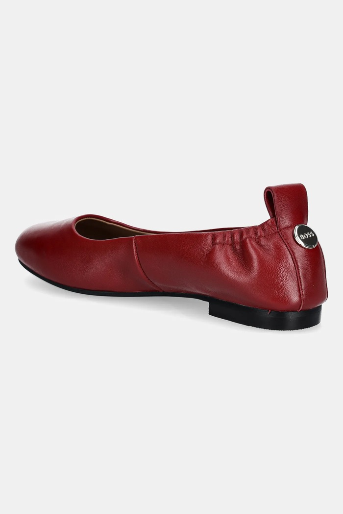 Обувки Кожени балеринки BOSS Dasy 50536560.608 бордо