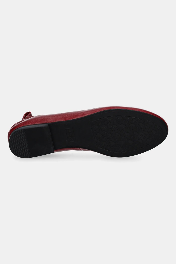 Кожени балеринки BOSS Dasy 50536560.608 бордо