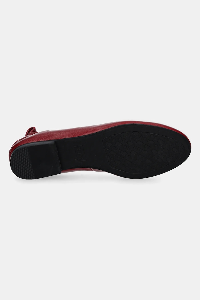 Кожени балеринки BOSS Dasy 50536560.608 бордо