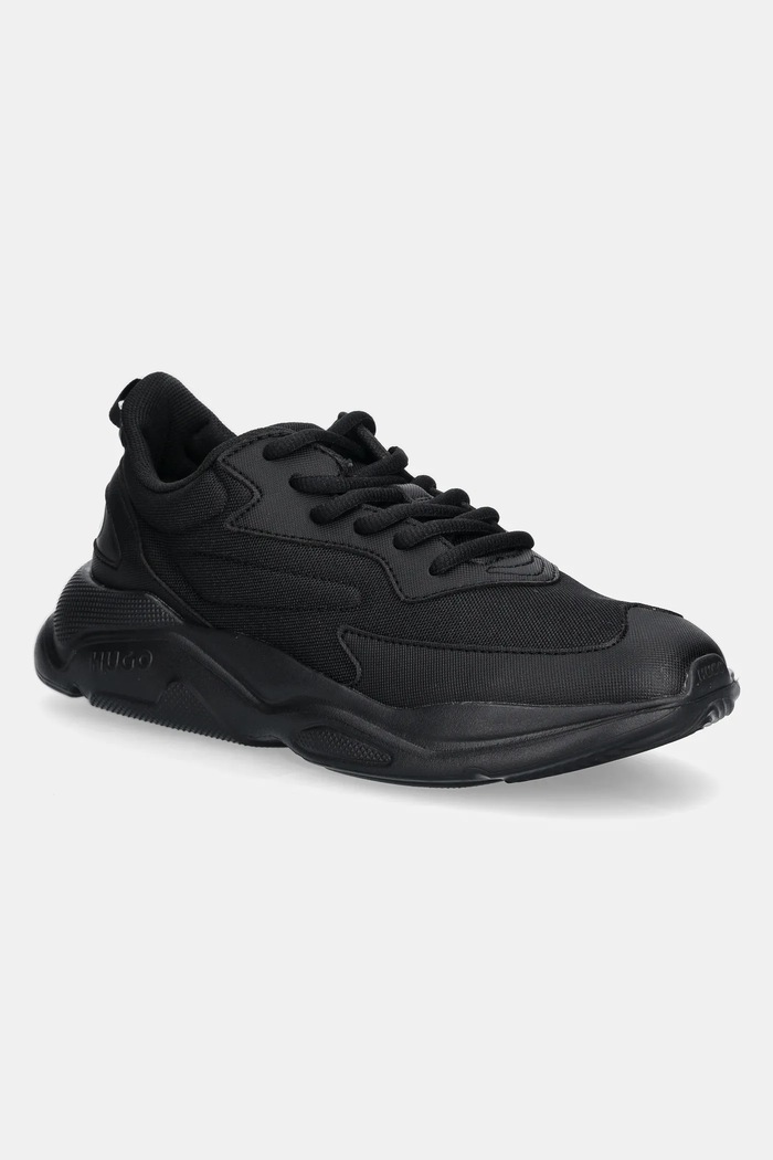 HUGO sneakersy Leon syntetyczny czarny 50536660.001
