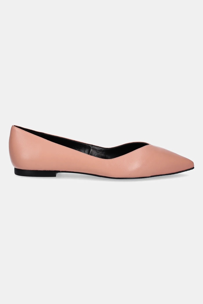 HUGO balerini de piele Maridia 50536651.225 portocaliu SS25