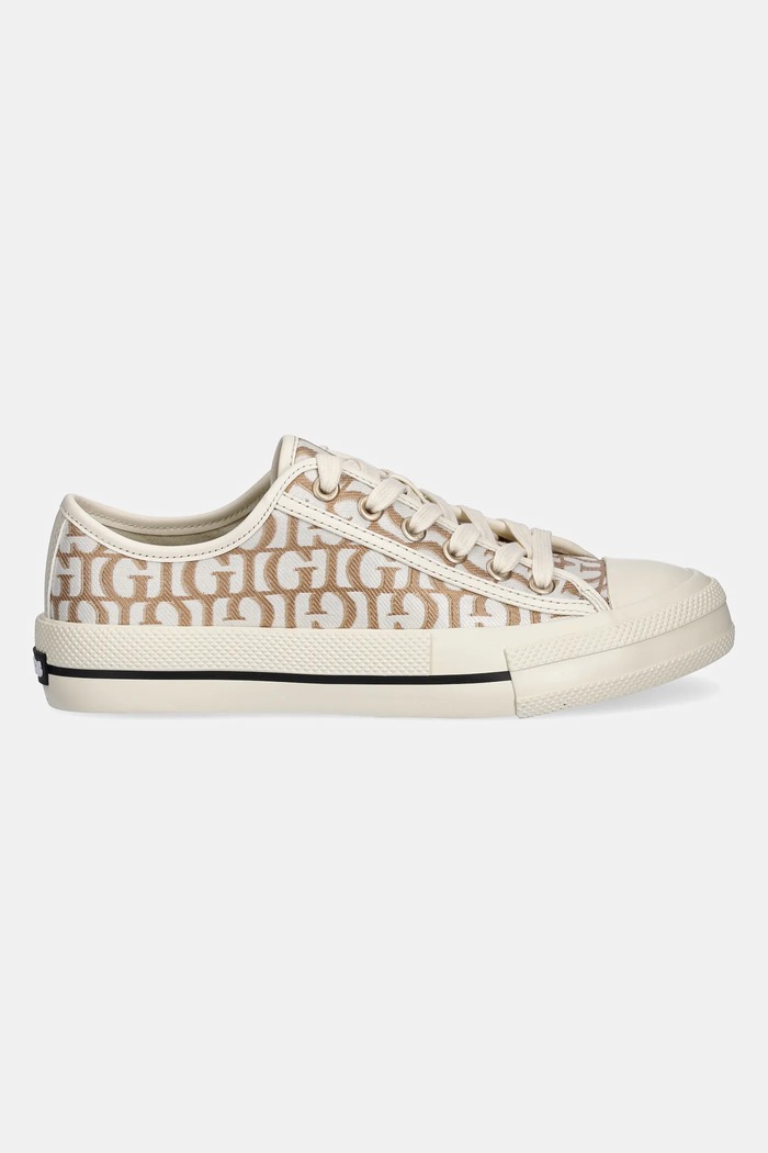 Ниски кецове Guess CAREY FLPCAR.FAL12.GOLD бежов SS26