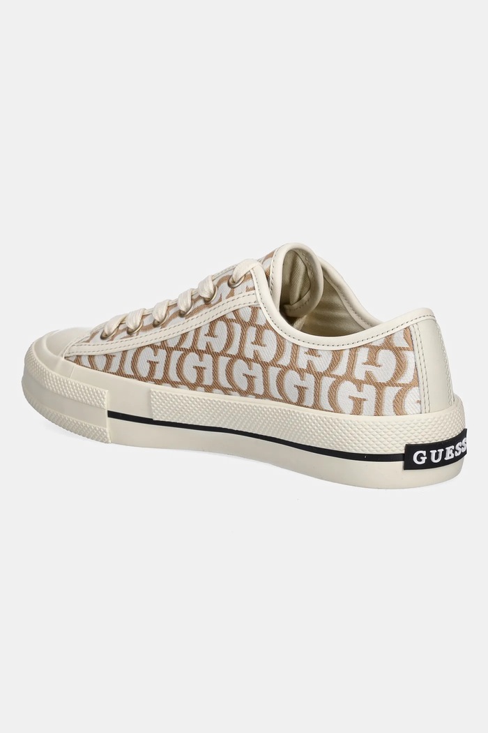 Обувки Ниски кецове Guess CAREY FLPCAR.FAL12.GOLD бежов