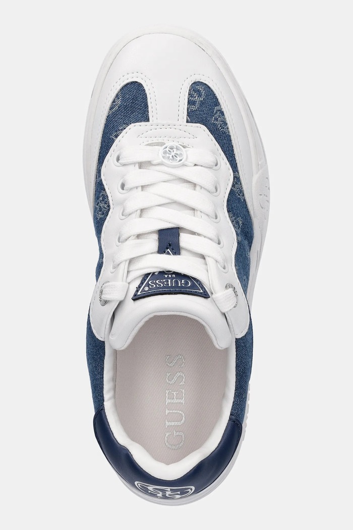 Sneakersy SWOLE2 Guess FLPSW2.DEN12.BLUE granatowy
