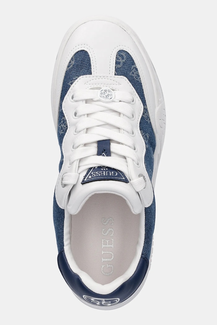 Sneakersy SWOLE2 Guess FLPSW2.DEN12.BLUE granatowy