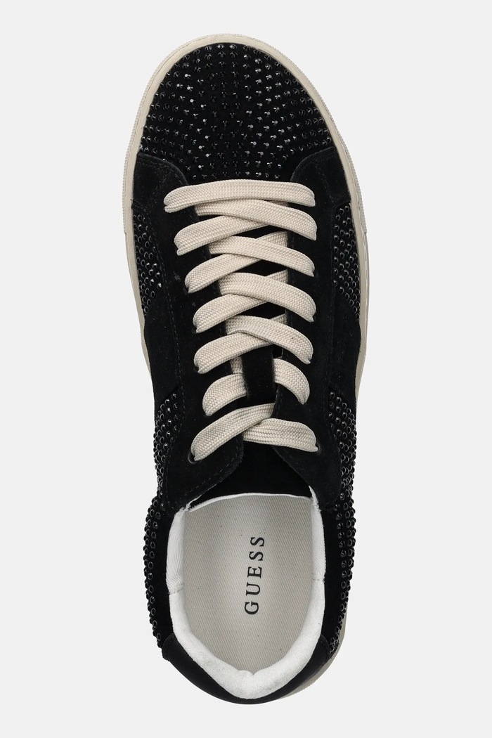 Велурени маратонки Guess TODA черен FLPTOD.SUE12.BLACK