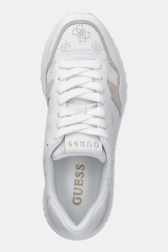 Guess sneakers VINSA3 alb FLPVI3.LEL12.WHITE