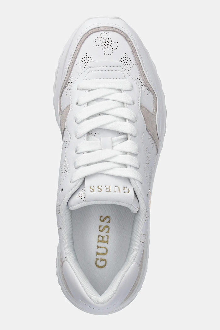 Guess sneakers VINSA3 alb FLPVI3.LEL12.WHITE