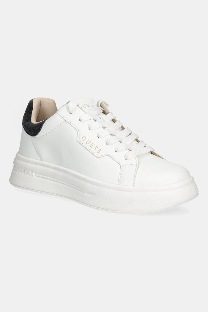 Guess sneakersy WINNIE tekstylny biały FLPWIN.LEA12.WHIBL