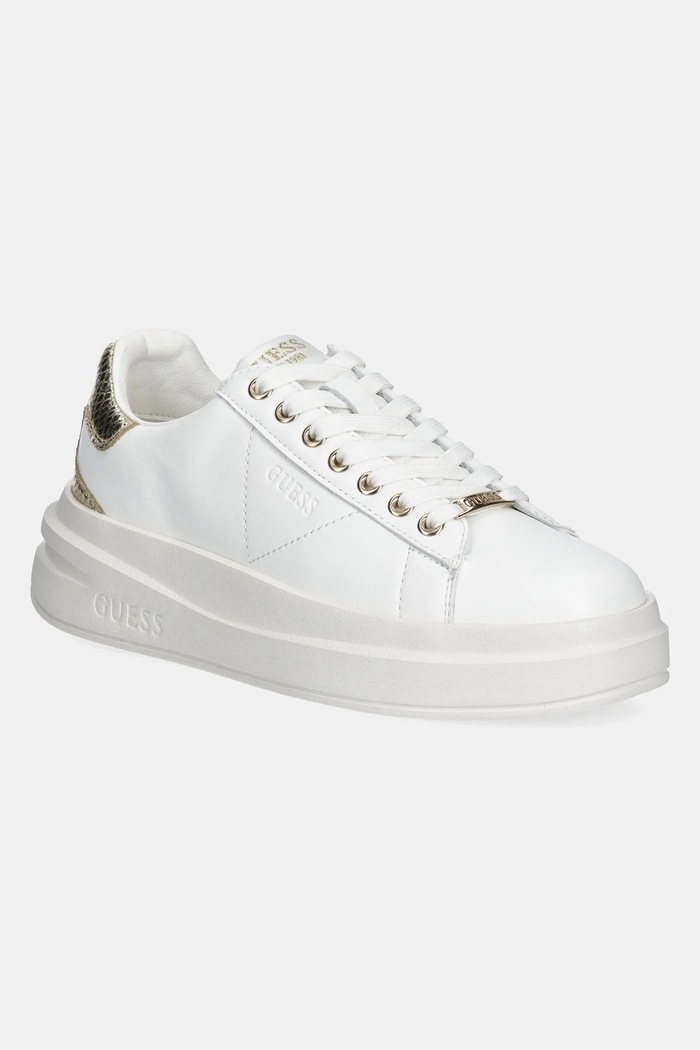 Guess sneakersy ELBINA imitacja skóry licowej biały FLTELB.LEM12.WHIGO