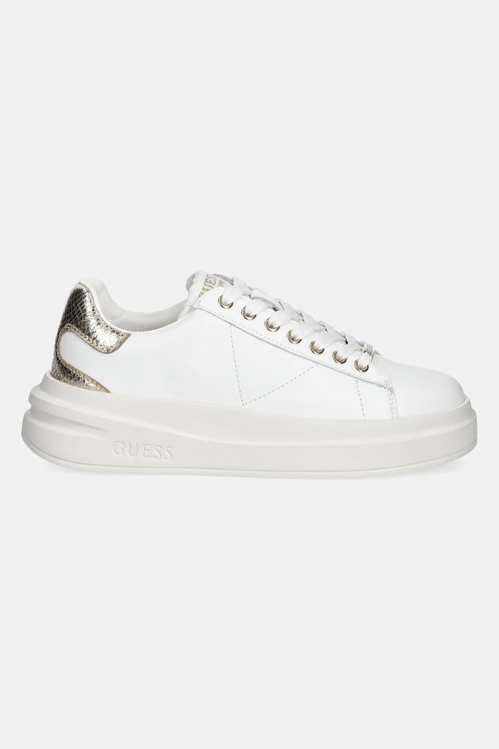 Guess sneakersy ELBINA FLTELB.LEM12.WHIGO biały SS25