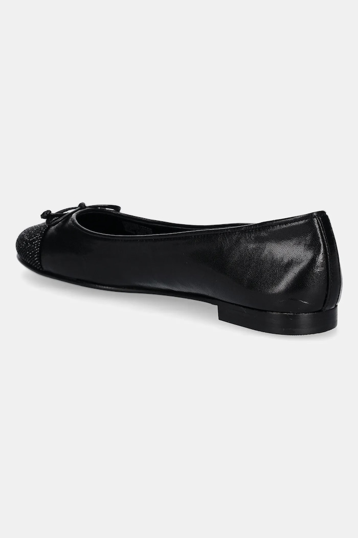 Obuv Kožené balerínky Tory Burch Cap-Toe Pave Ballet 166214.004 čierna
