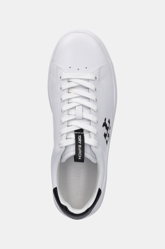 Tory Burch sneakersy skórzane Double T Howell Court biały 149728.101