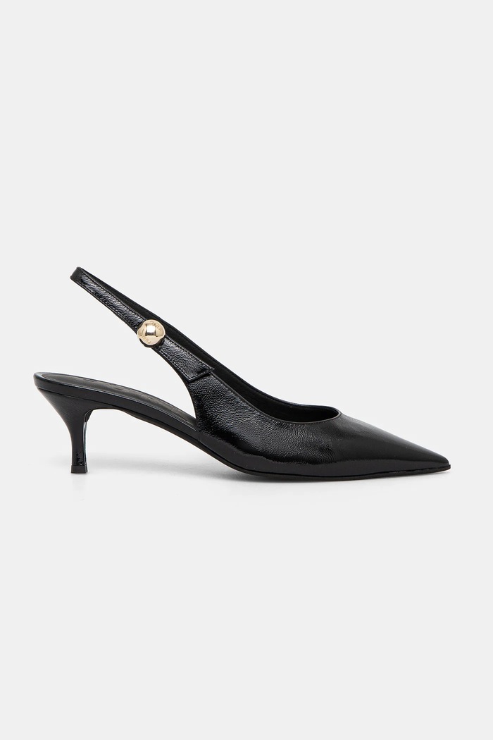 Furla Szpilki skórzane Sfera Slingback YJ07SFE.Y57000.O6000 czarny SS25