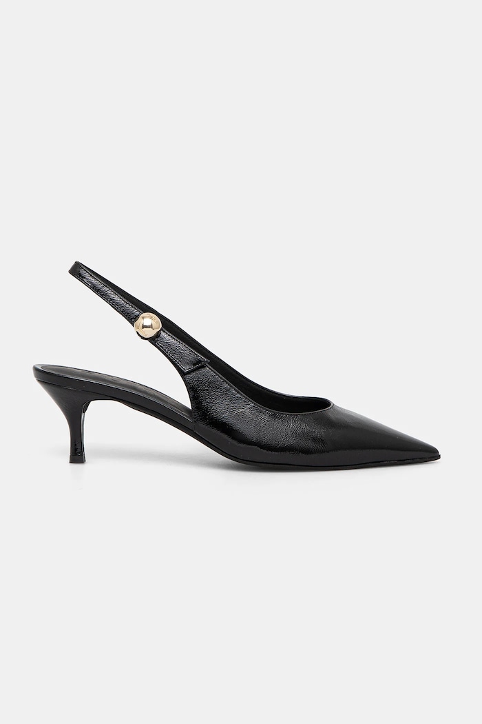 Furla Szpilki skórzane Sfera Slingback YJ07SFE.Y57000.O6000 czarny SS25