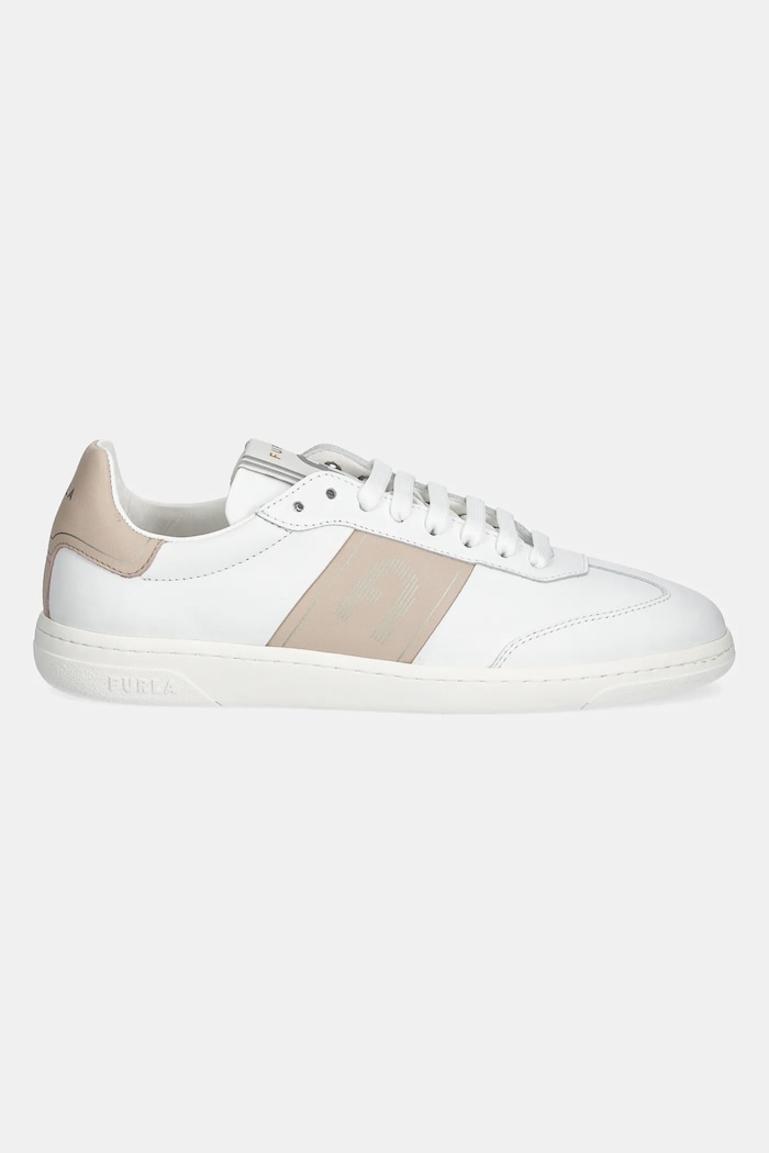 Furla sneakersy skórzane Twist Lace-Up Sneaker YJ18FTW.BX3724.3742S biały SS25