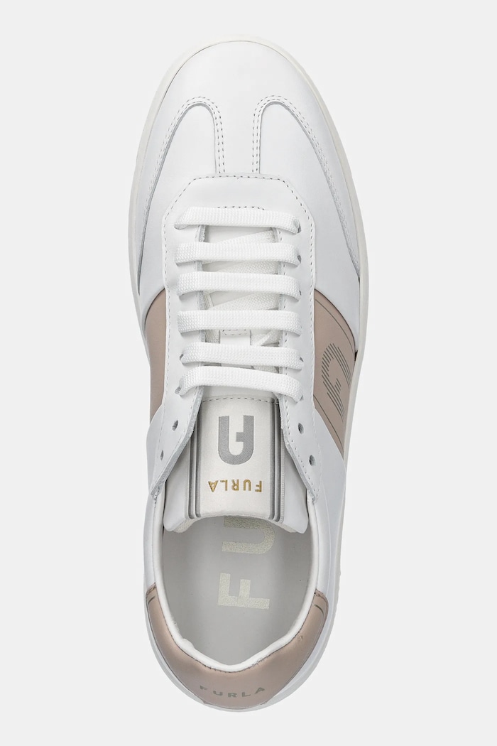 Furla sneakersy skórzane Twist Lace-Up Sneaker biały YJ18FTW.BX3724.3742S