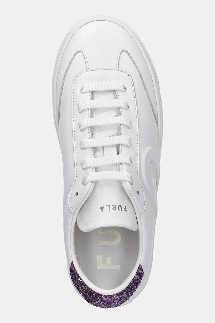 Furla sneakersy skórzane Enjoy Lace-Up Sneaker biały YJ10ENJ.BX3726.3751S