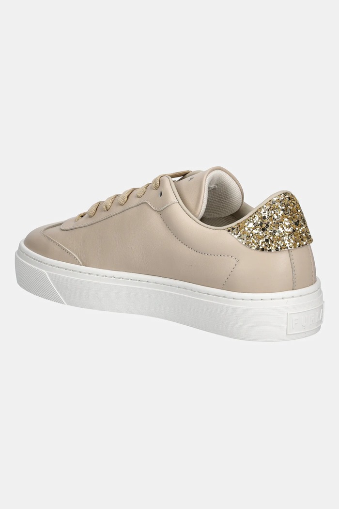 Obuwie Furla sneakersy skórzane Enjoy Lace-Up Sneaker YJ10ENJ.BX3726.3735S beżowy