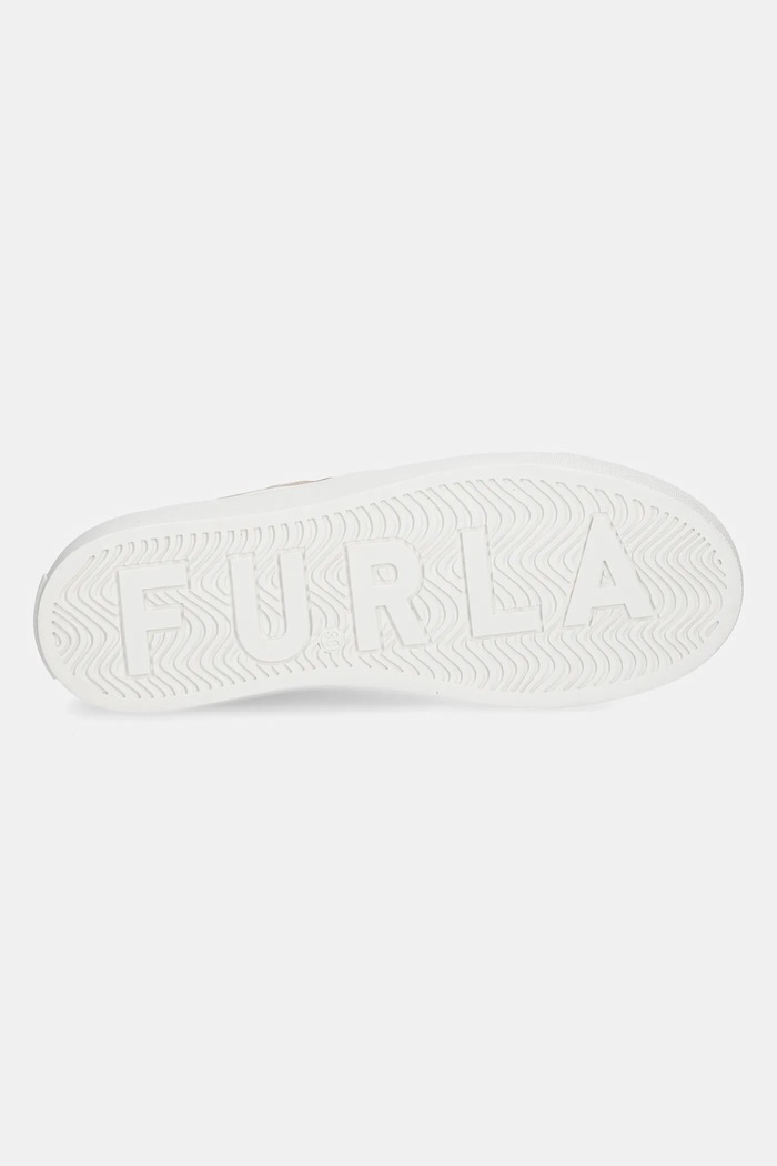 Furla sneakersy skórzane Enjoy Lace-Up Sneaker YJ10ENJ.BX3726.3735S beżowy