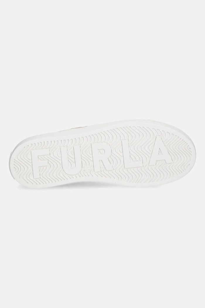 Furla sneakersy skórzane Enjoy Lace-Up Sneaker YJ10ENJ.BX3726.3735S beżowy