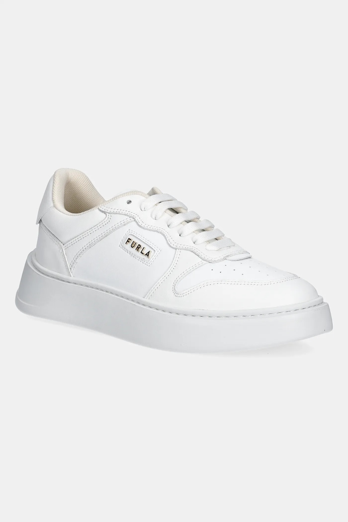 Furla sneakers Sport Lace-Up Sneaker textil alb YJ17SPT.BX2752.01B00