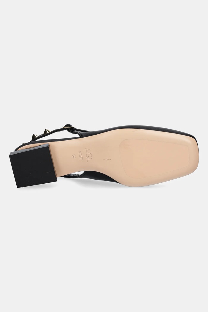 AGL pantofi de piele Angie L Spike D557007PCSOFTY0000 negru