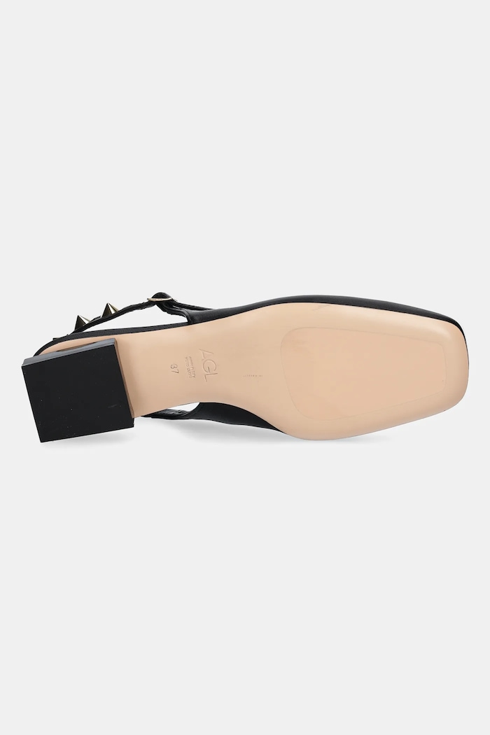 AGL pantofi de piele Angie L Spike D557007PCSOFTY0000 negru