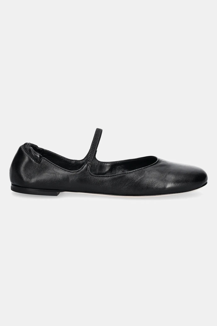 Kožené baleríny AGL Iris D834075PCSOFTY0000 černá SS25