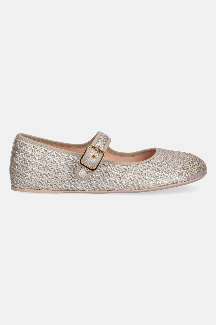 Baleríny AGL Hoola Hoop Bebe' D562003PCKA230G017 zlatá SS25