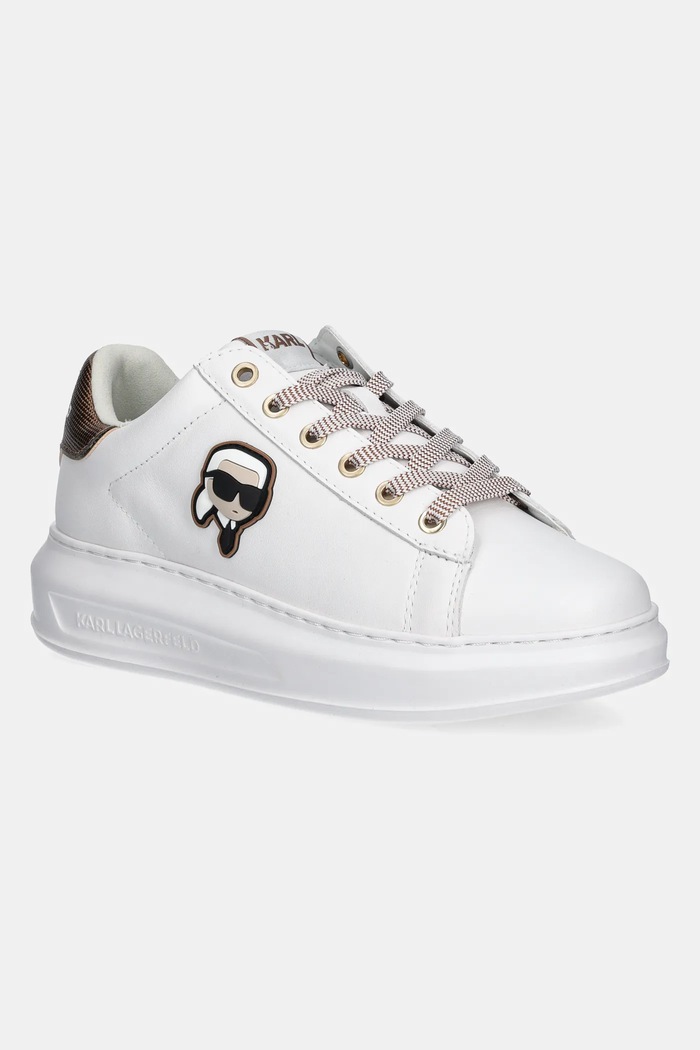 Karl Lagerfeld bőr sportcipő KAPRI NFT Planet friendly fehér KL62531N.01Z