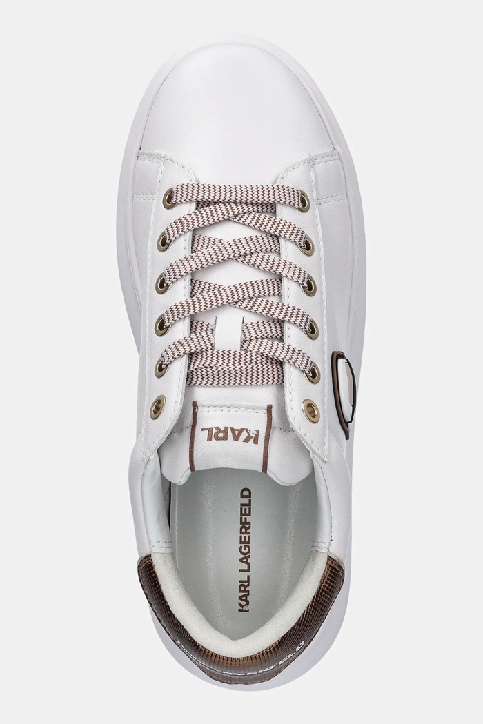 Karl Lagerfeld bőr sportcipő KAPRI NFT fehér KL62531N.01Z