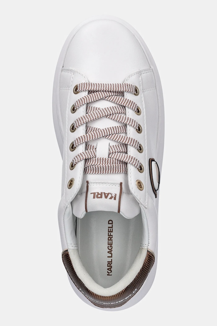 Karl Lagerfeld bőr sportcipő KAPRI NFT fehér KL62531N.01Z