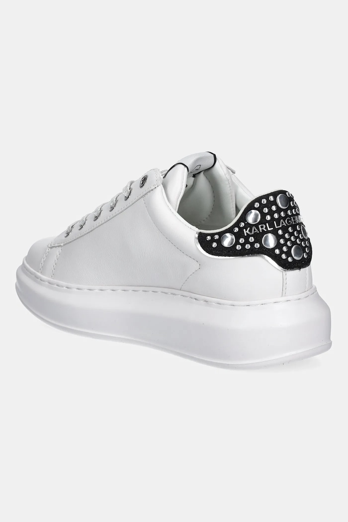 Boty Kožené tenisky Karl Lagerfeld KAPRI NFT KL62529M.01S bílá