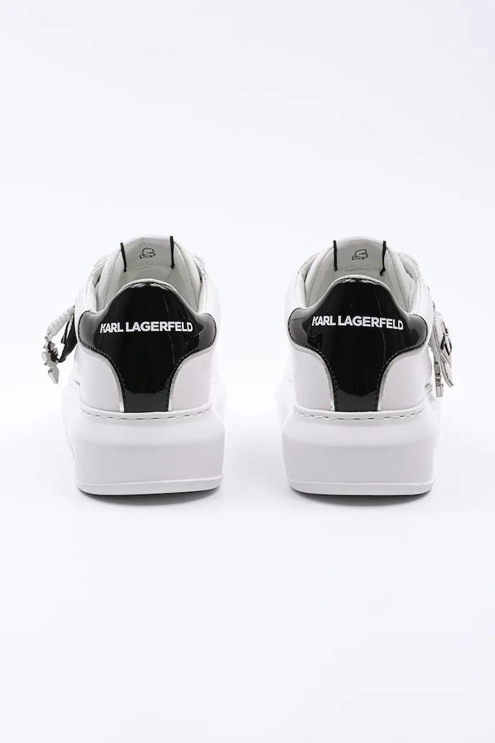 Boty Kožené tenisky Karl Lagerfeld KAPRI KL62576T.011 bílá
